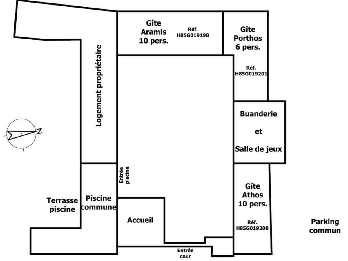 Gite 18Eme Renove Avec Piscine Couverte, Terrasse, Loisirs Et Wifi - 6 Pers. - Fr-1-426-432 Les Herbiers Buitenkant foto